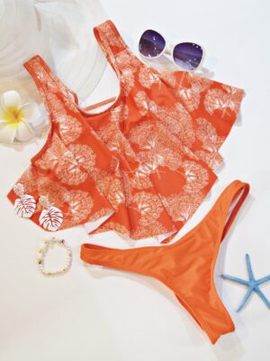 ［カップ付き］ビキニ水着2点セットレディースSIZE-M