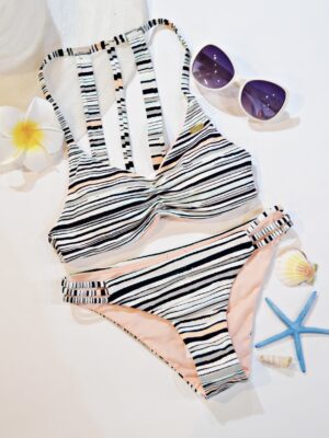 ［カップ付き］ビキニ水着2点セットレディース SIZE-S