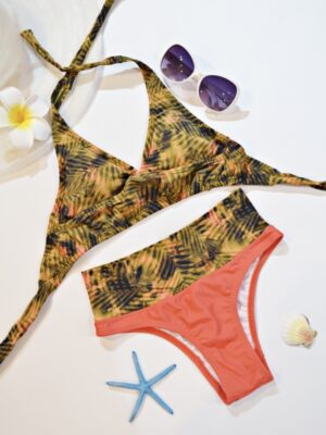 ［カップ付き］ビキニ水着2点セットレディースSIZE-S