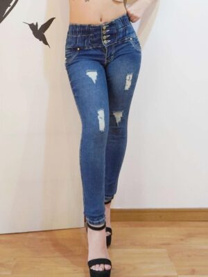 KF1101 プッシュアップスキニージーンズウエストゴム