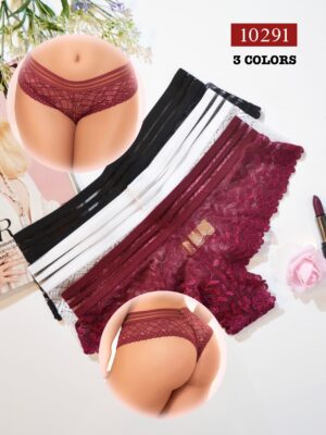 10291女性用レースショーツスタイルのパンティー