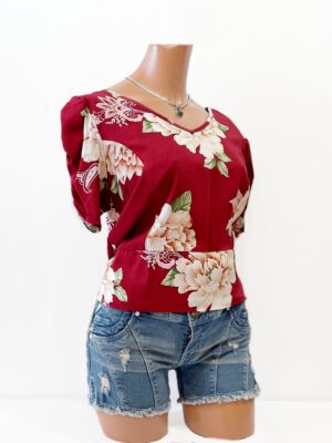 BL117コットンレディースブラウスSIZE-M