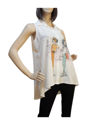 ガーゼレディースブラウス