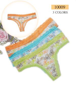 10009セクシーT レース付きコットンレディースパンツ