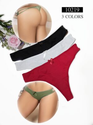 10219セクシーT レース付きコットンレディースパンツ