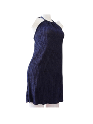 レディース エレガントドレスダークブルーSIZE:S