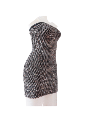 レディース エレガントドレススパンコール付きSIZE:S