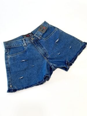 SD001ベーシックなライトブルーのノンストレッチジーンズショートパンツSIZE-S