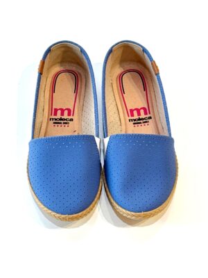 ブルー スリッポンスニーカー